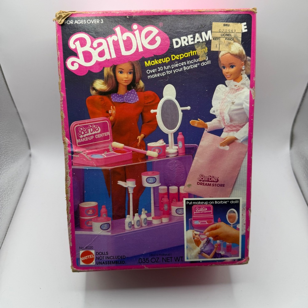 Vintage 1982 Barbie Dream Store Makeup Department Playset Mattel Model 4020 New